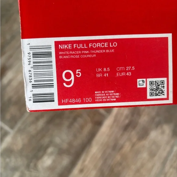 Nike Full Force Low 90's Neon Pack White Blue Pink Men's Shoe HF4846-100 NO LID - Picture 7 of 8